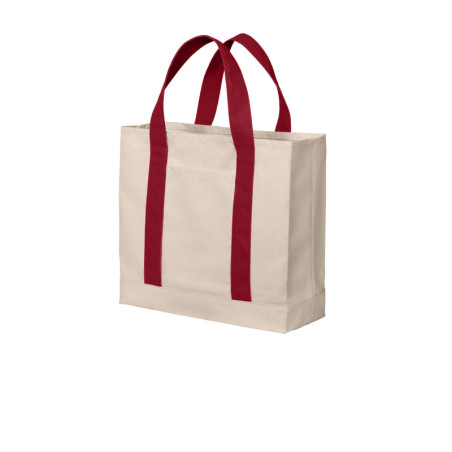 Port Authority Cotton Canvas Two-Tone Tote BG429