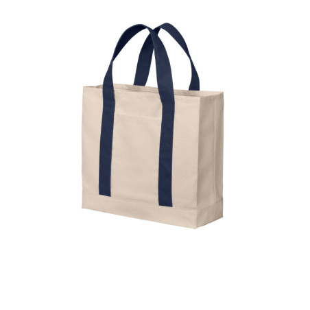 Port Authority Cotton Canvas Two-Tone Tote BG429